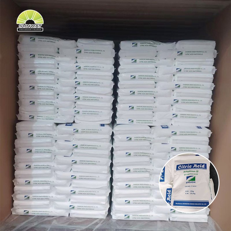 Citric Acid Factory - Monohydrate Anhydrous E330 Thickener Powder