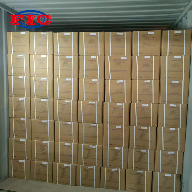 Ascorbic Acid Vitamin C 40-80 Mesh Powder 99% CAS 50-81-7 E300 Luwei Brand Food Grade VC 25kg Bag Bulk Price Ascorbic Acid