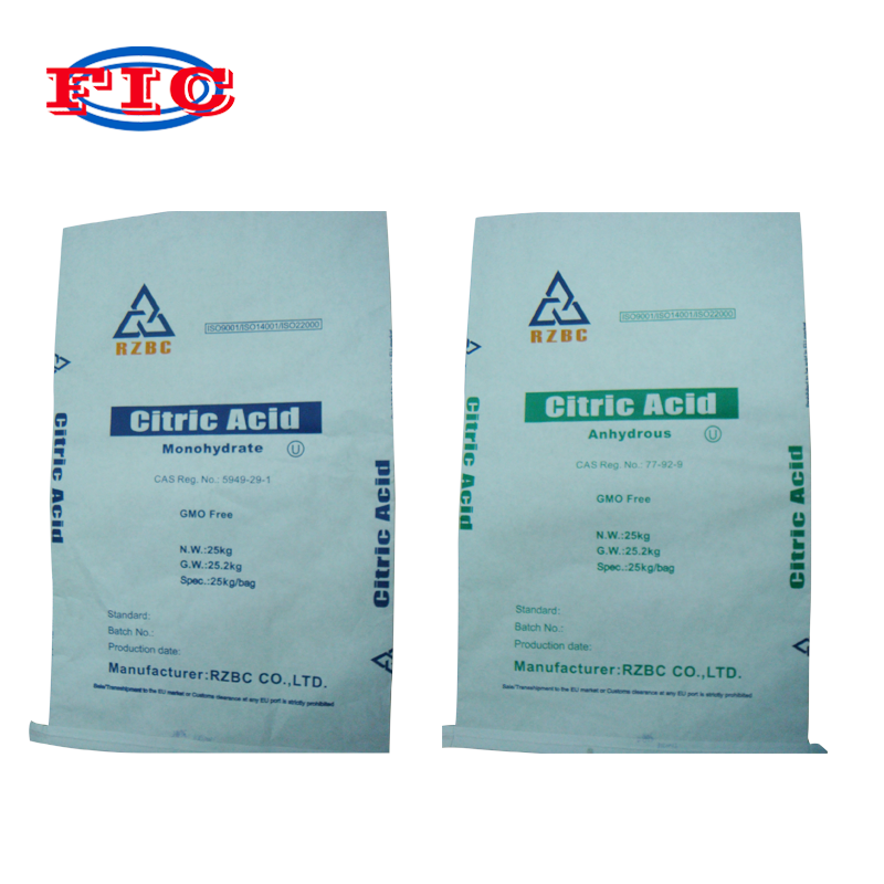 Citric Acid Powder Anhydrous Monohydrate 99.5% Manufacturer Price Food Grade Ensign TTCA Lemon Star Wholesale Citric Acid