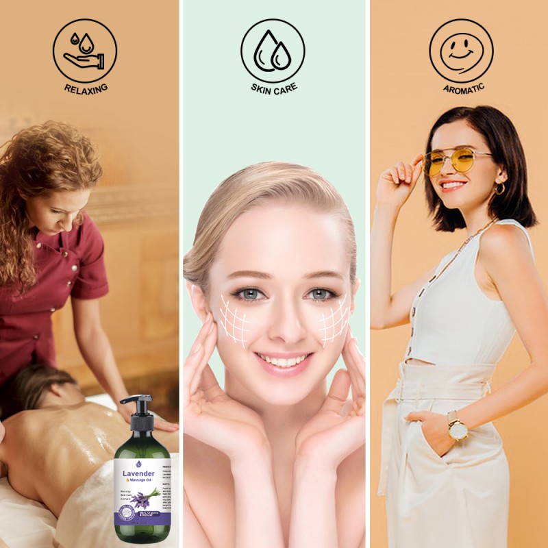 Lavender Massage Oil Factory - Best Seller Natural Scented Sleep Relaxation