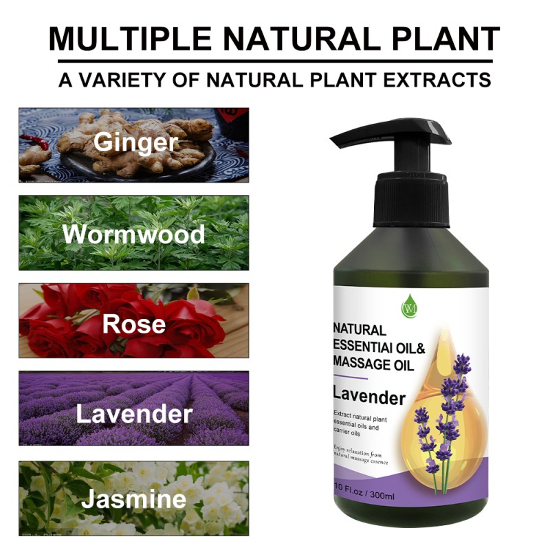 Massage Oil Supplier - 100% Natural Organic with Ginger Rose Jasmine