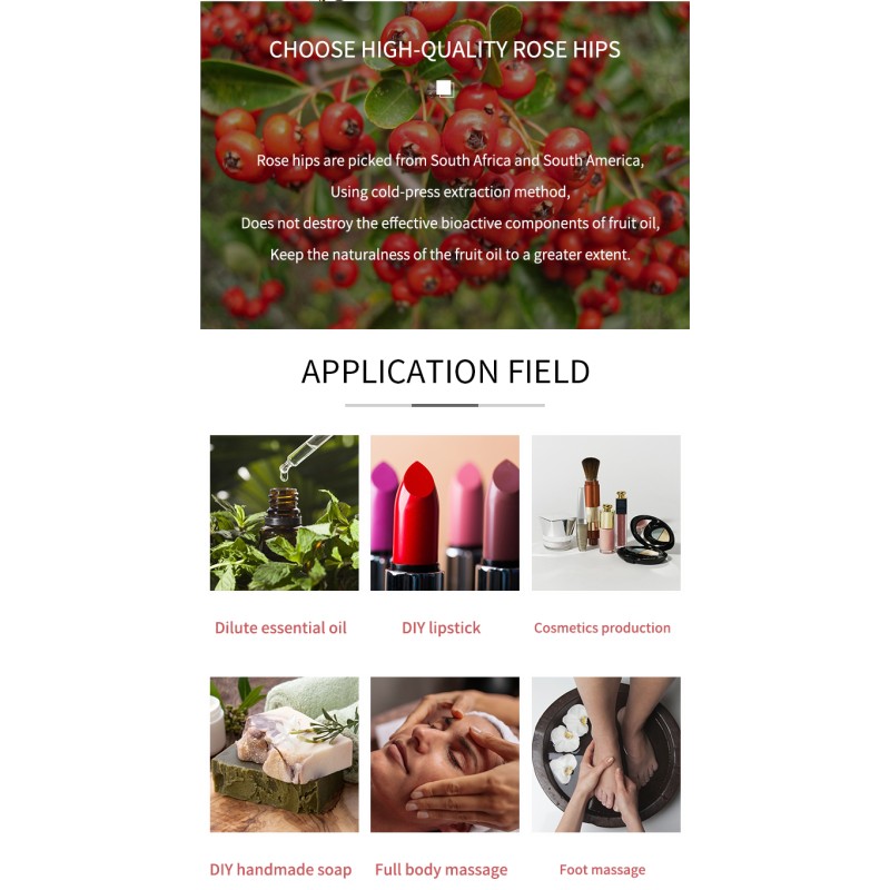 Rosehip Oil Supplier - 100% Pure Organic Natural Plant Firming Body