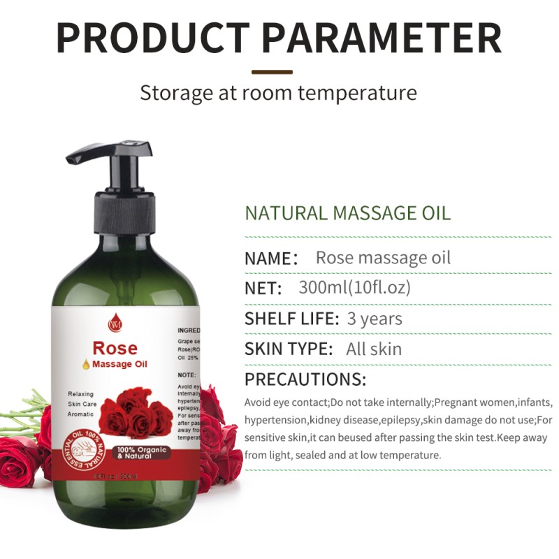 Rose Oil Manufacturer - OEM Wholesale for Skin Glow Care Massage