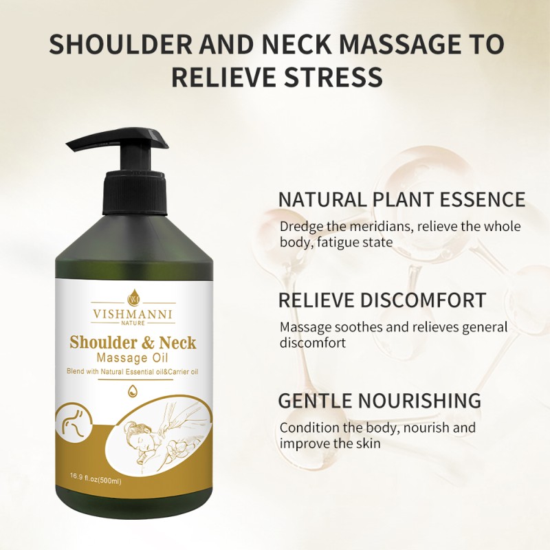 Herbal Massage Oil Manufacturer - OEM Private Label Shoulder Neck Pain