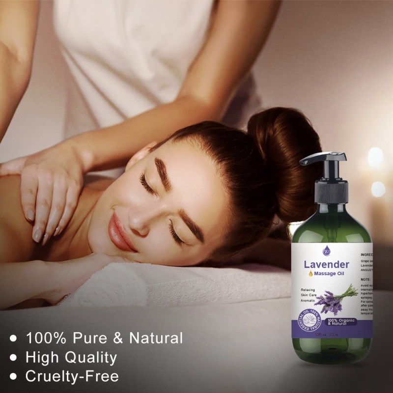 Lavender Massage Oil Factory - Best Seller Natural Scented Sleep Relaxation