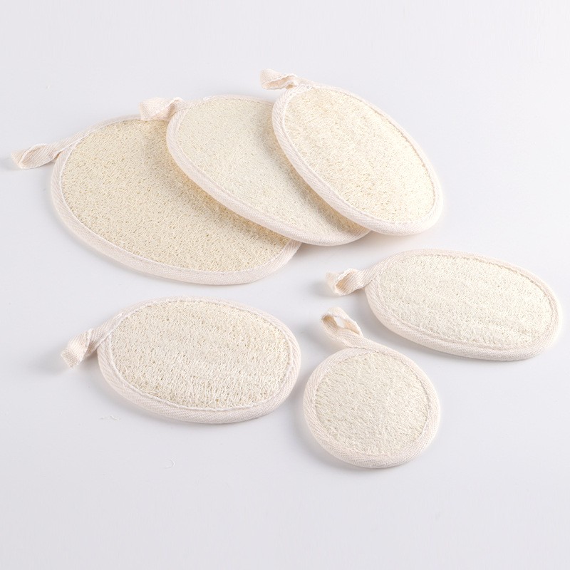 Eco-Friendly Soft Body Scrub Bathing Tools Cleaning Pad Natural Massager Exfoliating Pads Bath Scrubber Shower Loofah Sponge