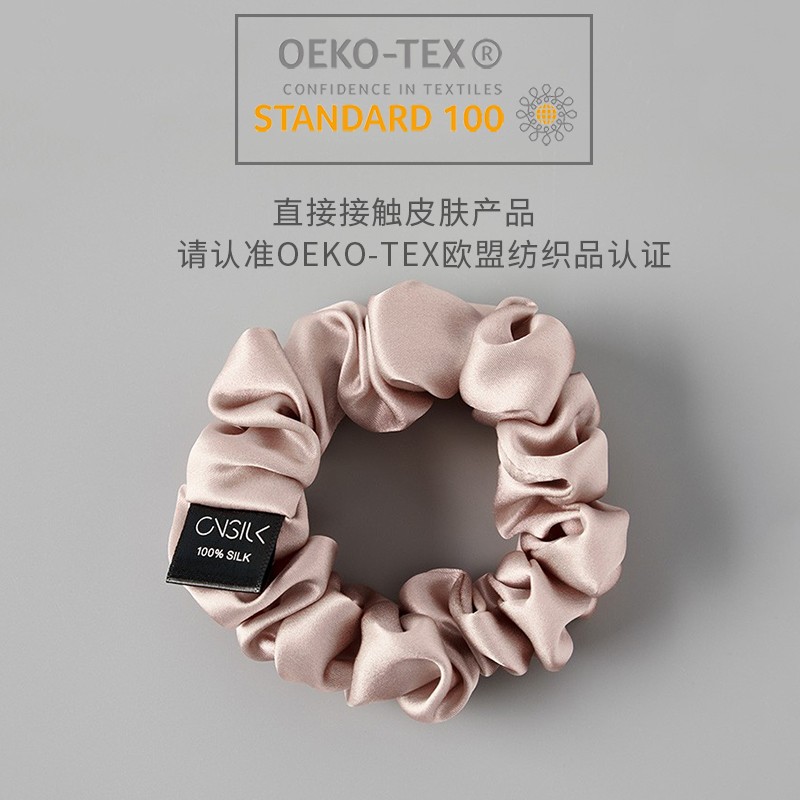 Wholesale Custom Logo Silk Satin Hair Ties Scrunchies Multi-Purpose Styling Tools for Women's Hair Accessories