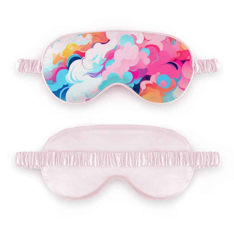 Wholesale Cheap Custom Unisex Blindfold Sleeping Silk Satin Eye Mask for Blocking Out Light
