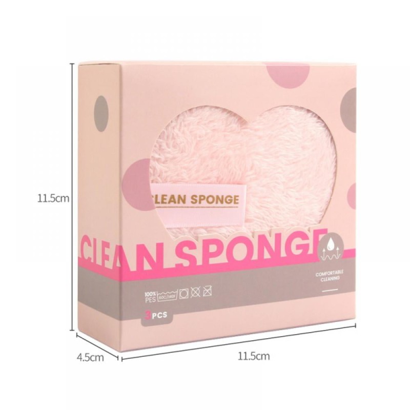 High Quality Reusable Soft Microfiber Cotton Makeup Remover Pad Facial Cleaning Round Pads