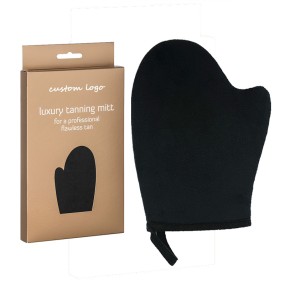 Wholesale Body Tanning Mitt Glove with Thumb Streak Free Even Application Velvety Soft Reusable Sunless Tan Body