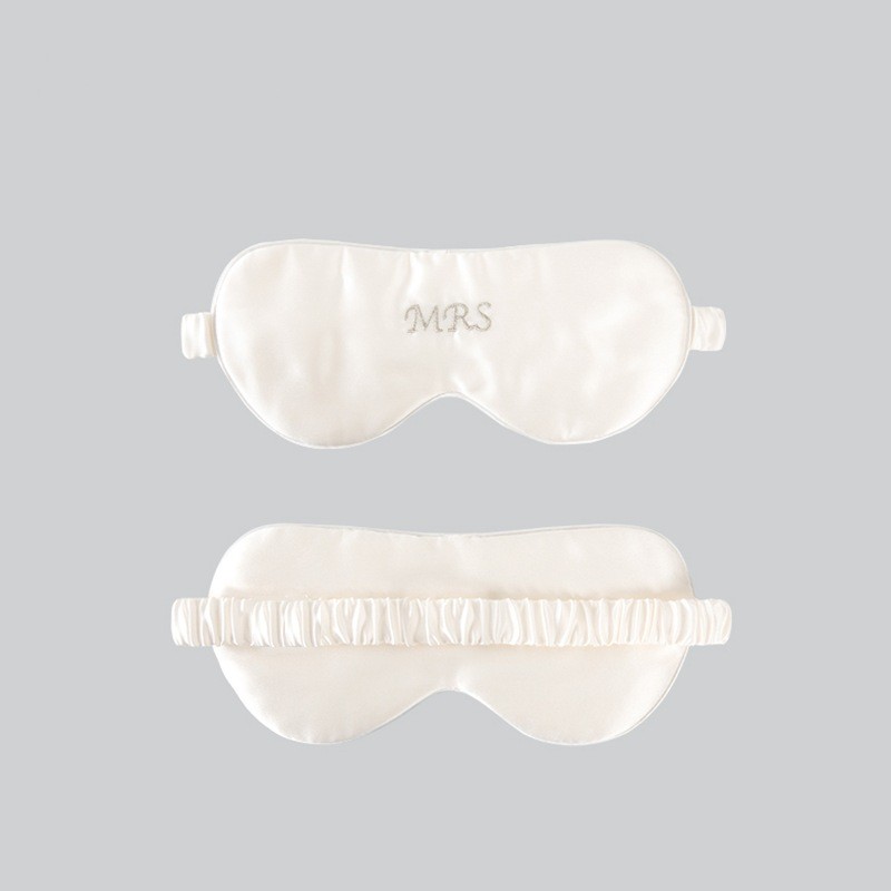 Wholesale Custom Logo High Quality Blindfold Satin Silk Sleeping Eye Mask with Elastic Band Breathable Travel Sleep Eye Mask