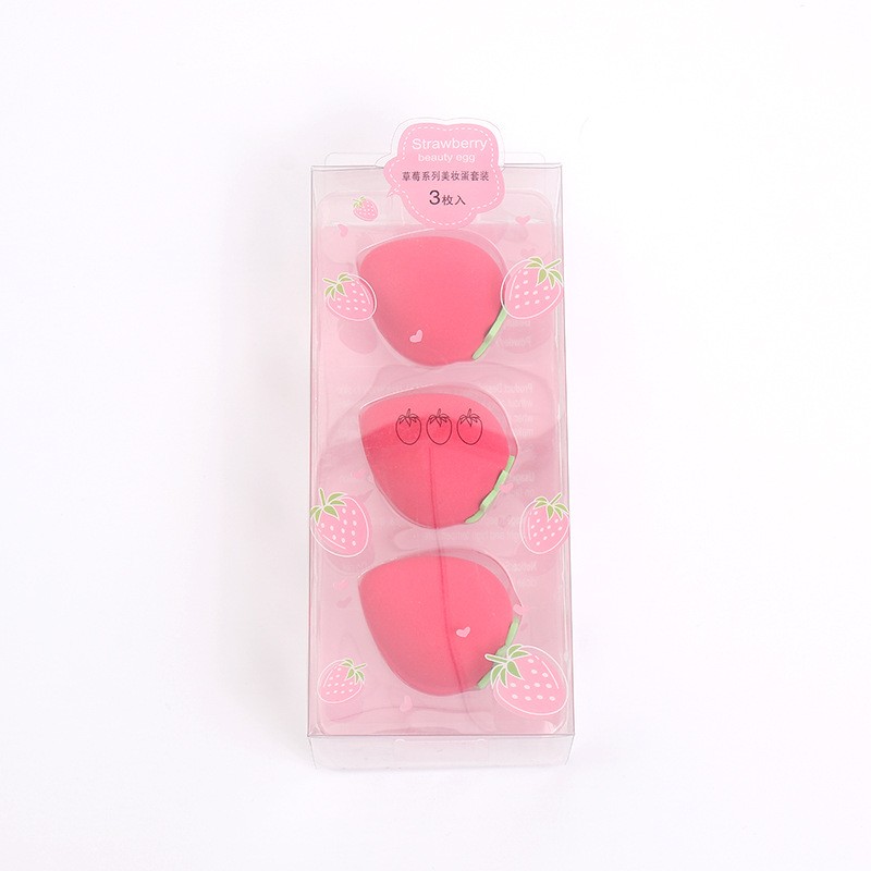 Hot-selling New Style Fruit Shape Makeup Powder Puff Beauty Cosmetics Puff Latex Free Makeup Set Fruit Makeup Sponge
