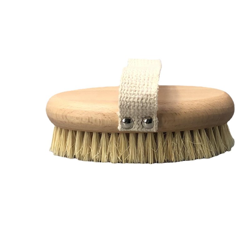 IN STOCK Wholesale High Quality Bamboo Dry Skin Body Brush Boar Bristles Bath Brush