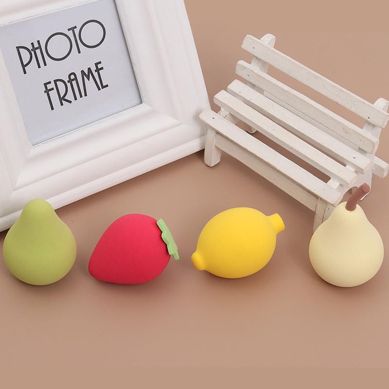 Fruit Beauty Cosmetics Blender Face Sponge Makeup Custom Cosmetic Makeup Wedges Sponge No Latex with Low MOQ