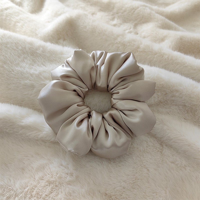 Wholesale Hot Sale Satin Silk Sleep Pillow Scrunchies Stuffing Cotton Without Tugging or Snagging for Girls