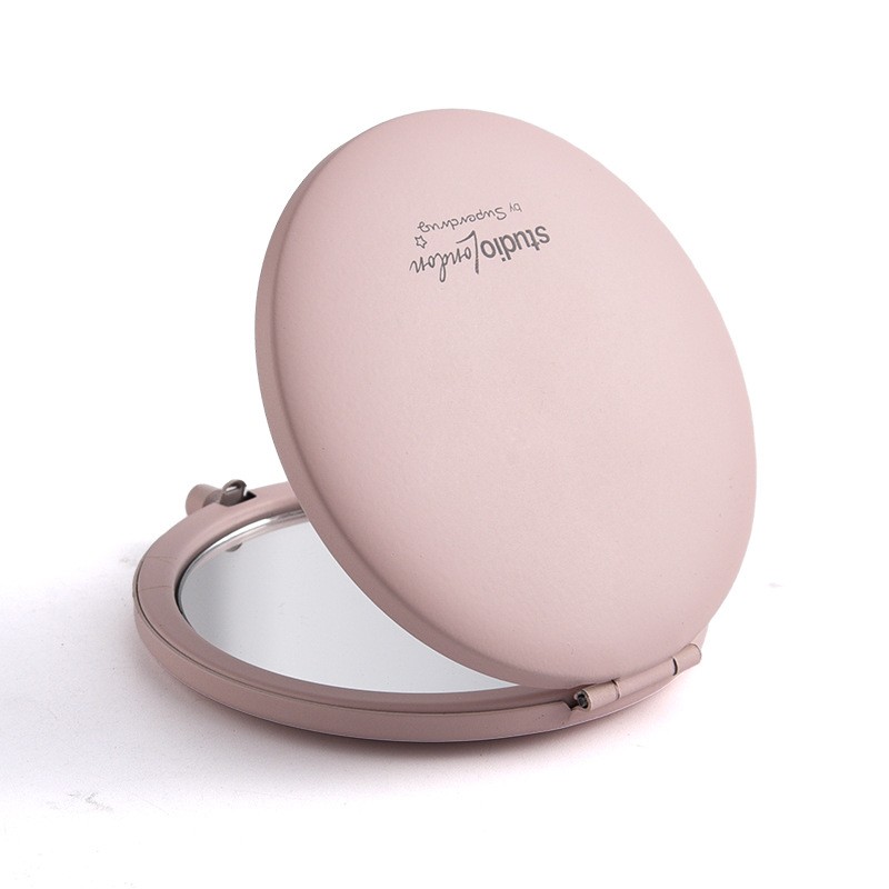 Luxury Personalize Logo Magnifying Portable Custom Double Side Cosmetic Compact Pocket Mirror