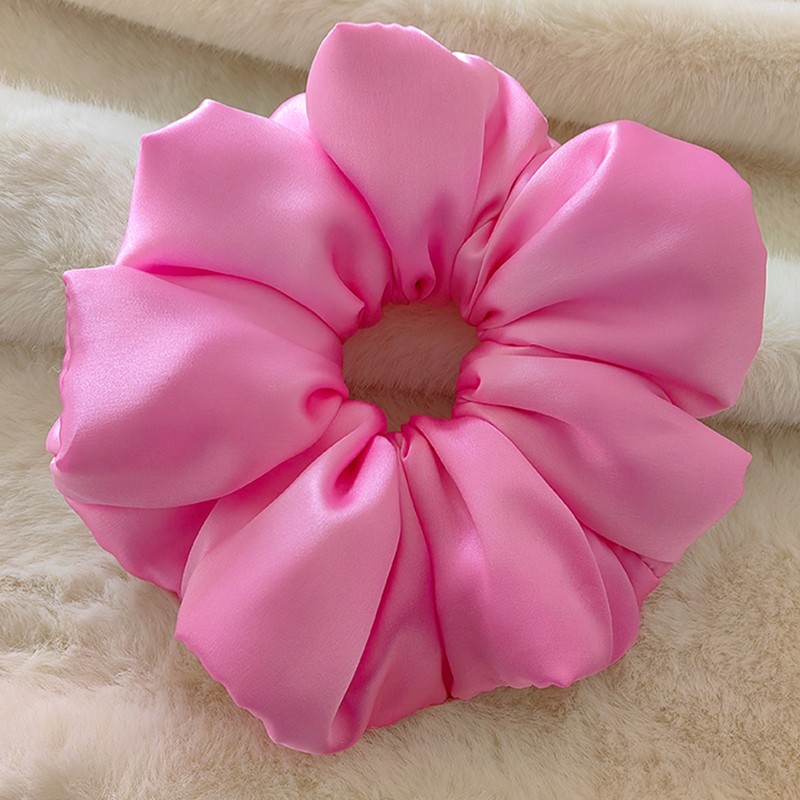Wholesale Hot Sale Satin Silk Sleep Pillow Scrunchies Stuffing Cotton Without Tugging or Snagging for Girls