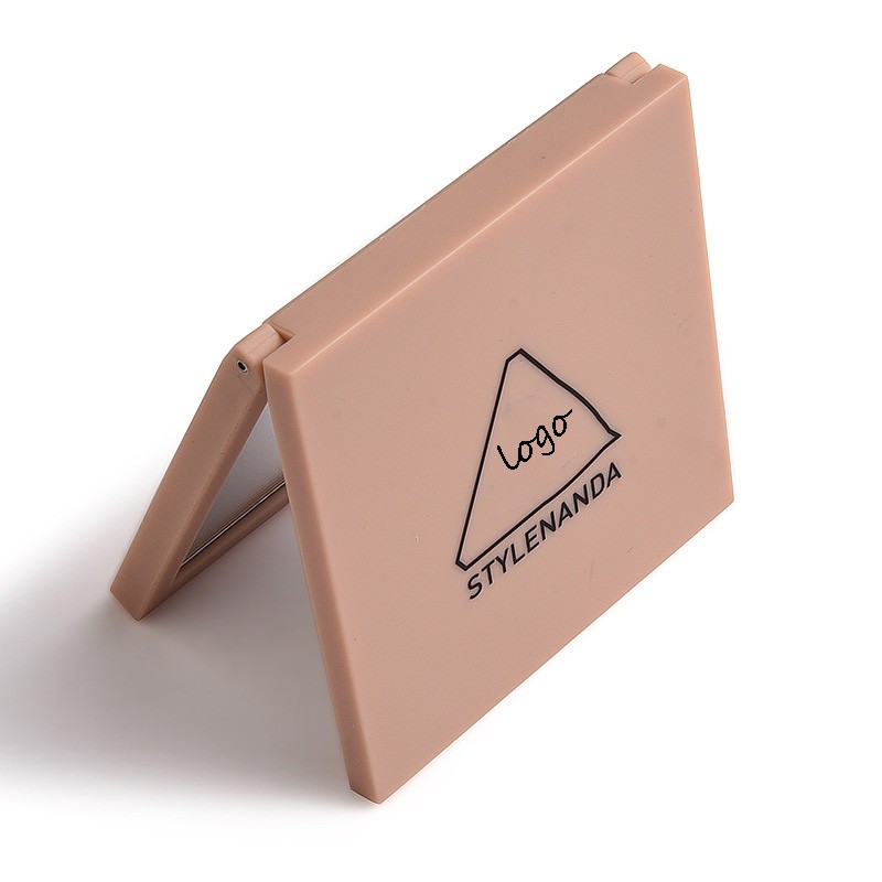 Hot Sale Portable Mini Compact Pocket Makeup Mirror Custom Logo Folding Double Sided Feature Personalized Travel Logo Both Sides