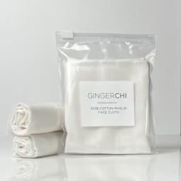 Custom Durable and Soft Makeup Remover Towel Organic Cotton Muslin Face Facial Cleaning Towel for Skin Care