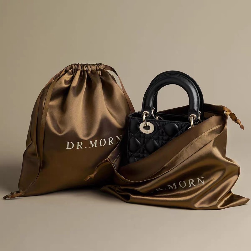 Manufacturer-Customized Simulated Silk Satin Drawstring Bags for Beauty & Personal Care Dust-proof Storage and Gift Packaging