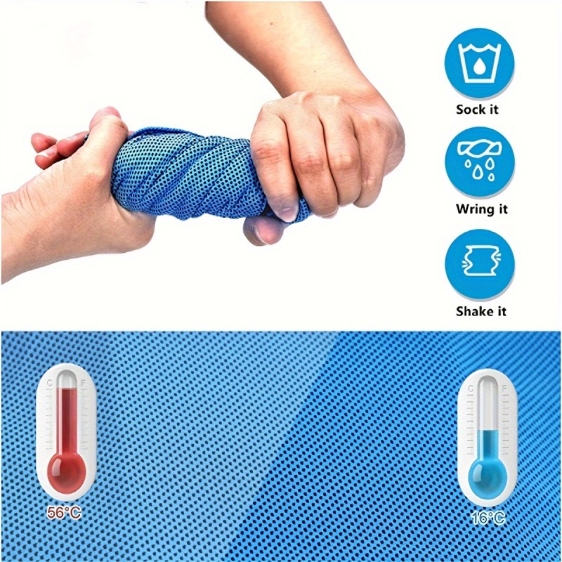 Quick Dry Instant Cool Microfiber Cooling Gym Towels with logo Custom Sport Towels for Neck and Face for Gym Sweat Towels