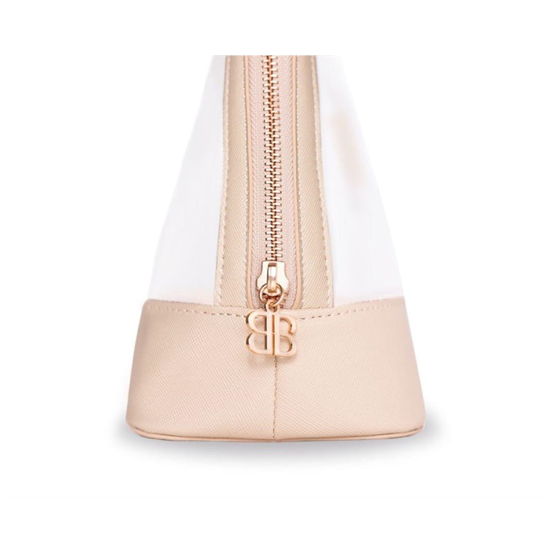 Waterproof PU PVC Travel Makeup Organizer with Zipper Closure Custom Logo Personal Care Cosmetic Bag 50g Weight