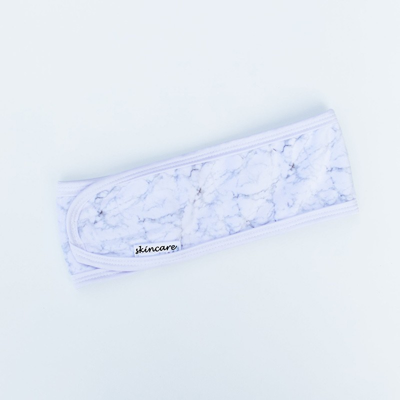 Wholesale Printed Microfiber Terry Towel Skincare Cosmetic Beauty Washing Face Facial Makeup Spa Adjustable Headband With Logo