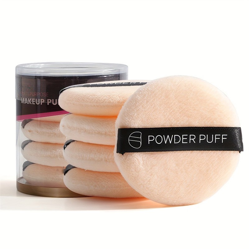 Custom Logo Round Refill Air Cushion Makeup Puff Cosmetic Sponge Puff for Cushion BB Cream Foundation With Containers