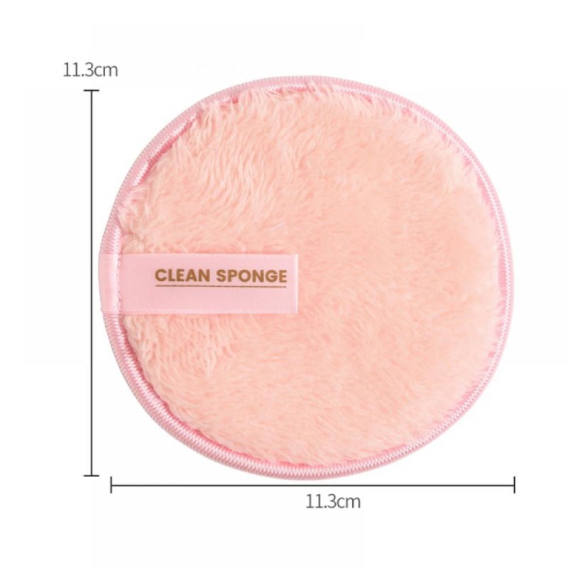 High Quality Reusable Soft Microfiber Cotton Makeup Remover Pad Facial Cleaning Round Pads