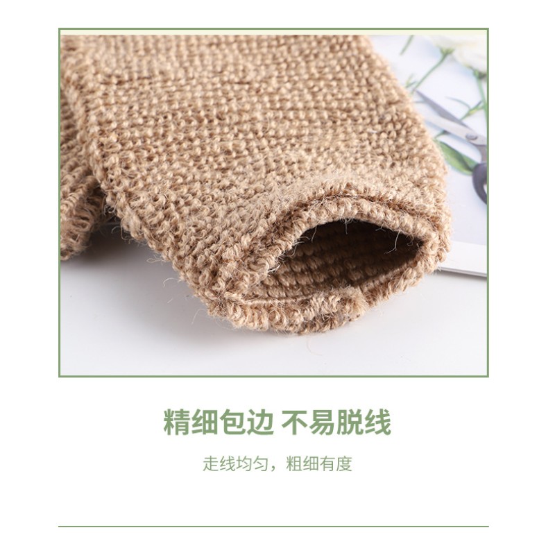 2024 Hot Selling 100% Natural Eco Friendly Hemp Sisal Fiber Custom Private Label Body Exfoliating Shower Loofah Gloves