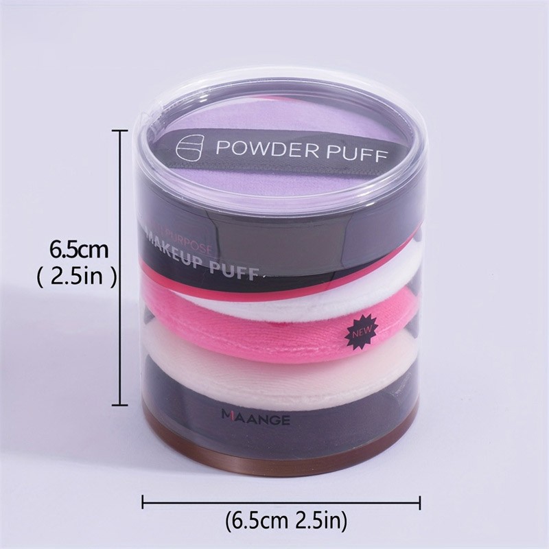 Custom Logo Round Refill Air Cushion Makeup Puff Cosmetic Sponge Puff for Cushion BB Cream Foundation With Containers