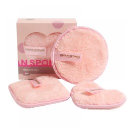 High Quality Reusable Soft Microfiber Cotton Makeup Remover Pad Facial Cleaning Round Pads