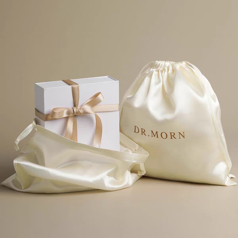 Manufacturer-Customized Simulated Silk Satin Drawstring Bags for Beauty & Personal Care Dust-proof Storage and Gift Packaging