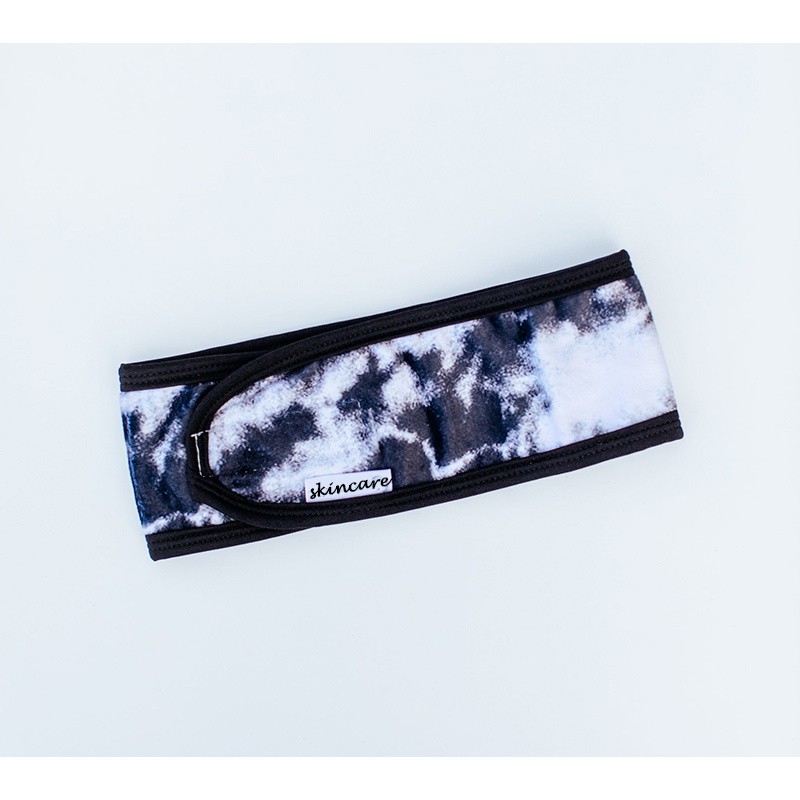 Wholesale Printed Microfiber Terry Towel Skincare Cosmetic Beauty Washing Face Facial Makeup Spa Adjustable Headband With Logo