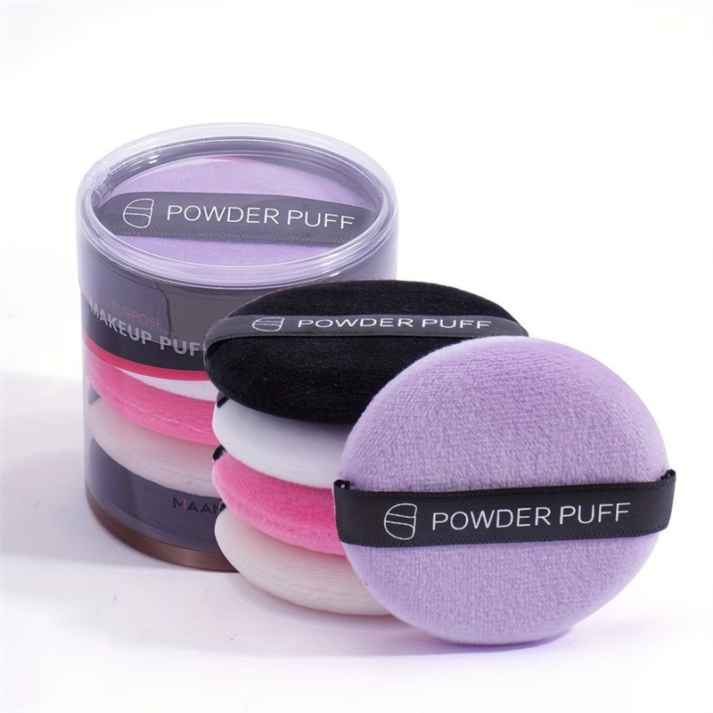 Custom Logo Round Refill Air Cushion Makeup Puff Cosmetic Sponge Puff for Cushion BB Cream Foundation With Containers