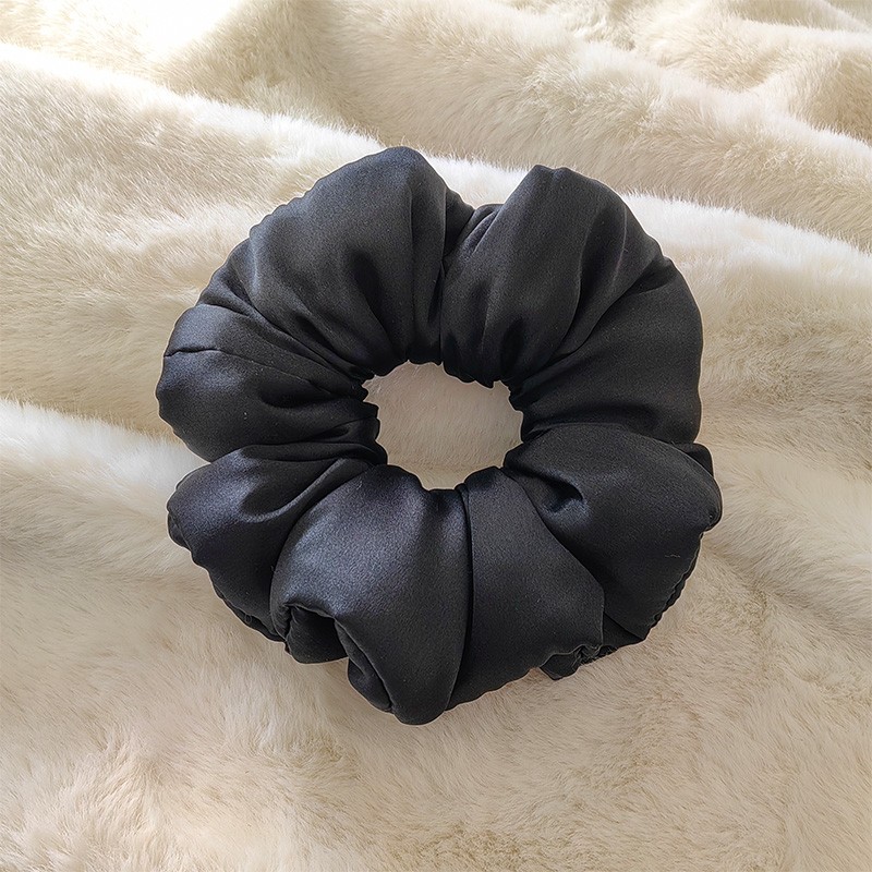 Wholesale Hot Sale Satin Silk Sleep Pillow Scrunchies Stuffing Cotton Without Tugging or Snagging for Girls
