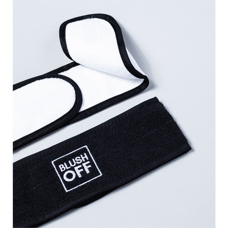 8 X 66cm Elastic Hair Band Adjustable Facial Bamboo Charcoal Spa Luxury Washing Face Headbands With Logo