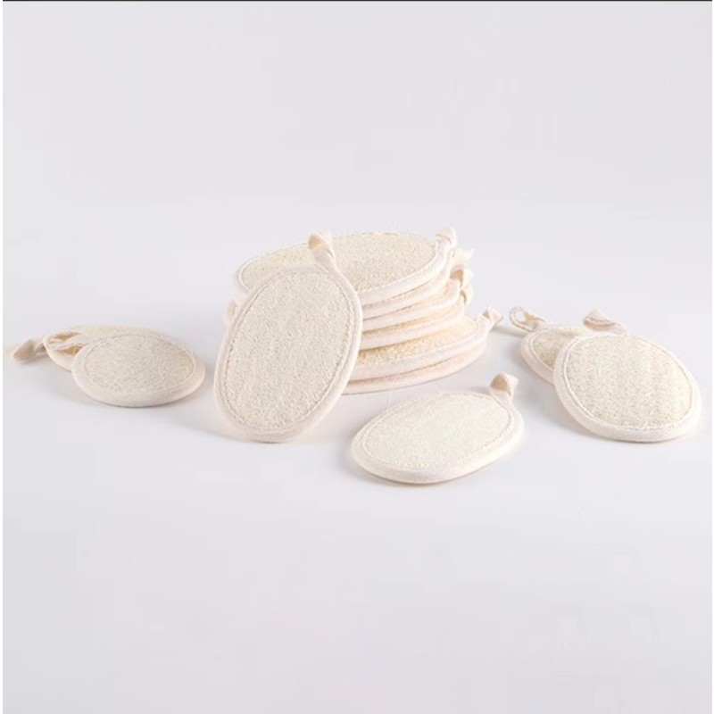 Eco-Friendly Soft Body Scrub Bathing Tools Cleaning Pad Natural Massager Exfoliating Pads Bath Scrubber Shower Loofah Sponge