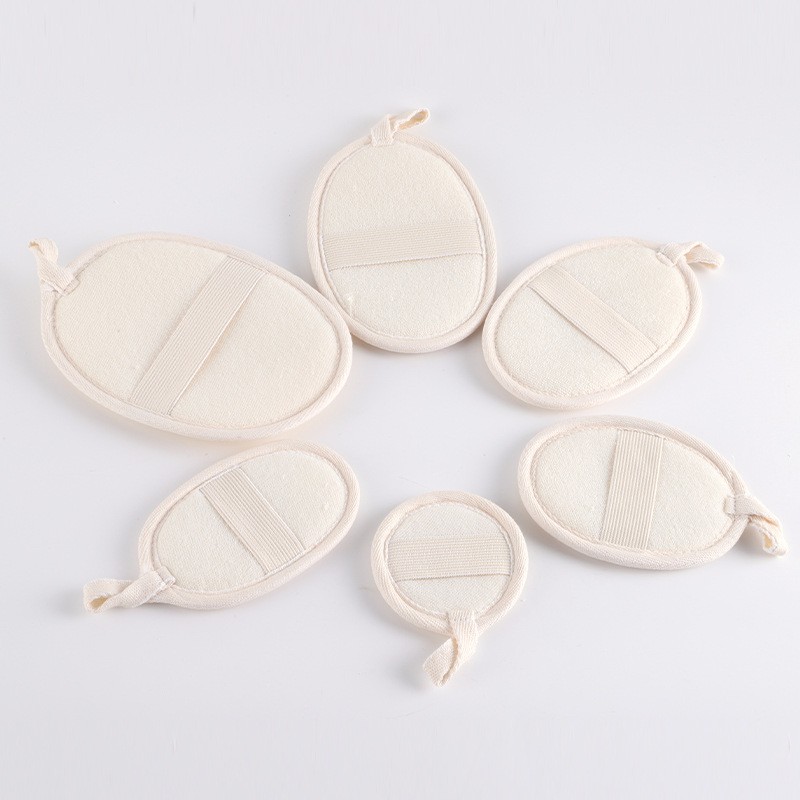 Exfoliating Loofah Body Wash Sponge Pads Natural Bath Scrub Reusable Loofah Sponge for Men Women Bathing Loofah Pad