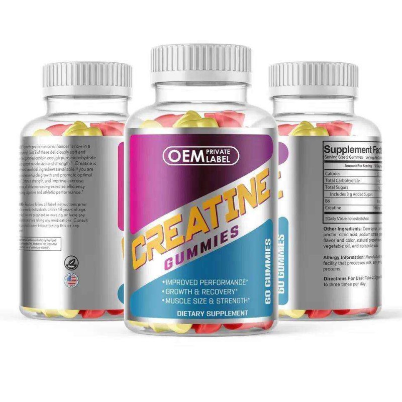 Pre Workout Supplement Factory - Creatine Gummies Muscle Growth