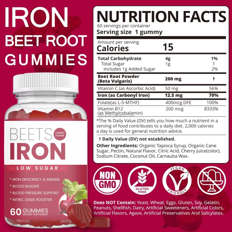 Beet Root Gummies Supplier - Organic Natural Beetroot Supplement