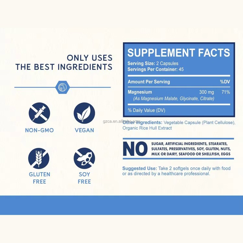 Magnesium Supplement Supplier - Chelated Purified Bone Capsules