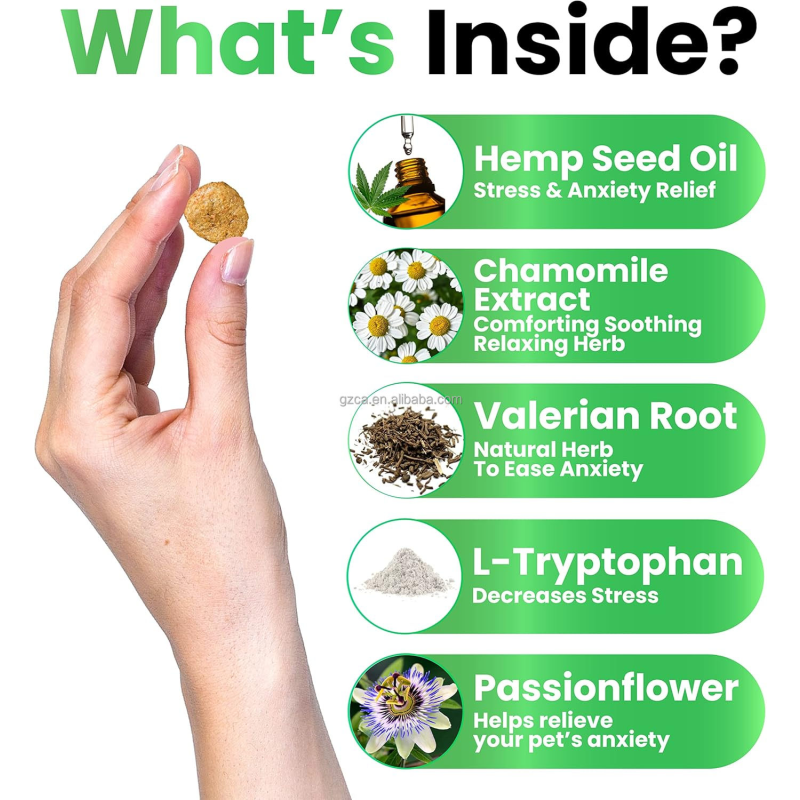 Anxiety Dog Treats Manufacturer - Soft Chews Hemp Calming Relaxation