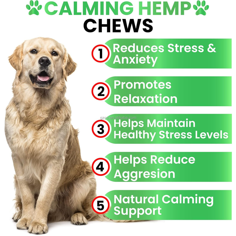 Anxiety Dog Treats Manufacturer - Soft Chews Hemp Calming Relaxation