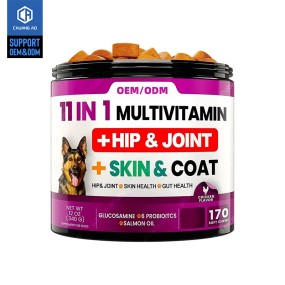 Dog Multivitamin Supplier - 11 in 1 Chewable Glucosamine Chondroitin