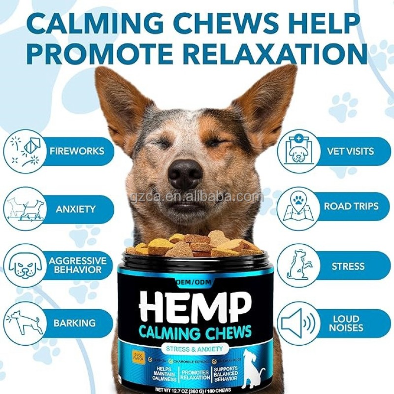Calming Chews for Dogs Supplier - Anxiety Stress Joint Relief