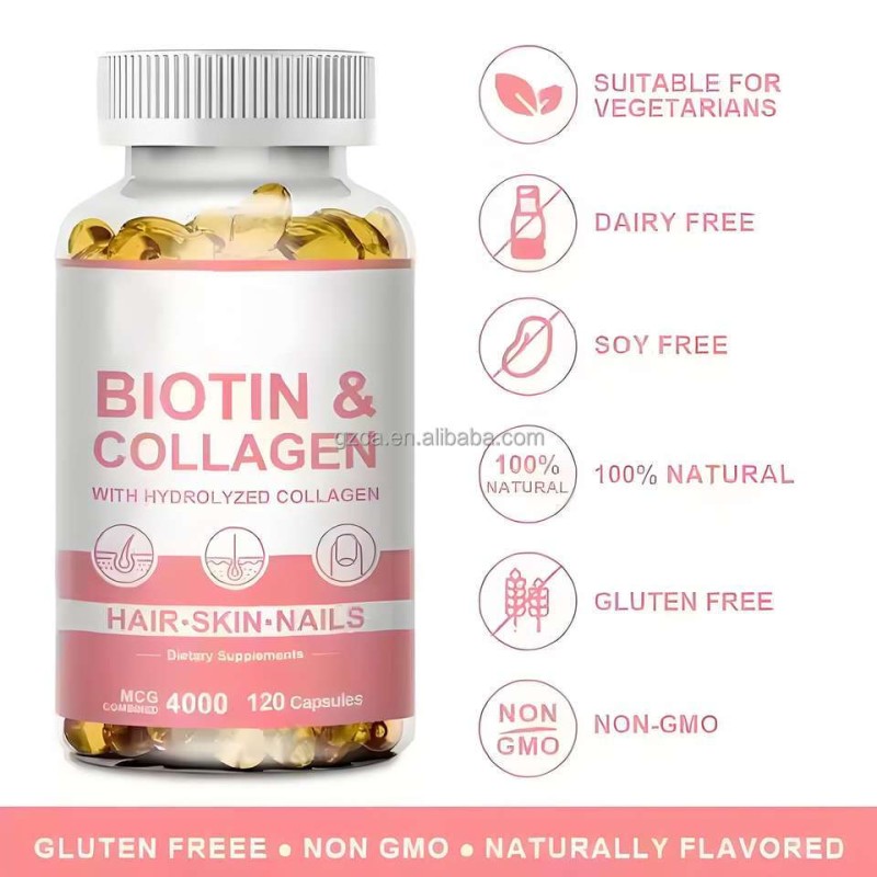 Biotin Collagen Supplement Manufacturer - Softgel Hair Skin Nails