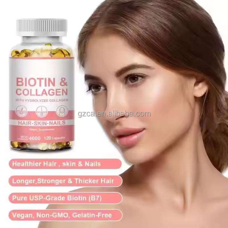 Biotin Collagen Supplement Manufacturer - Softgel Hair Skin Nails