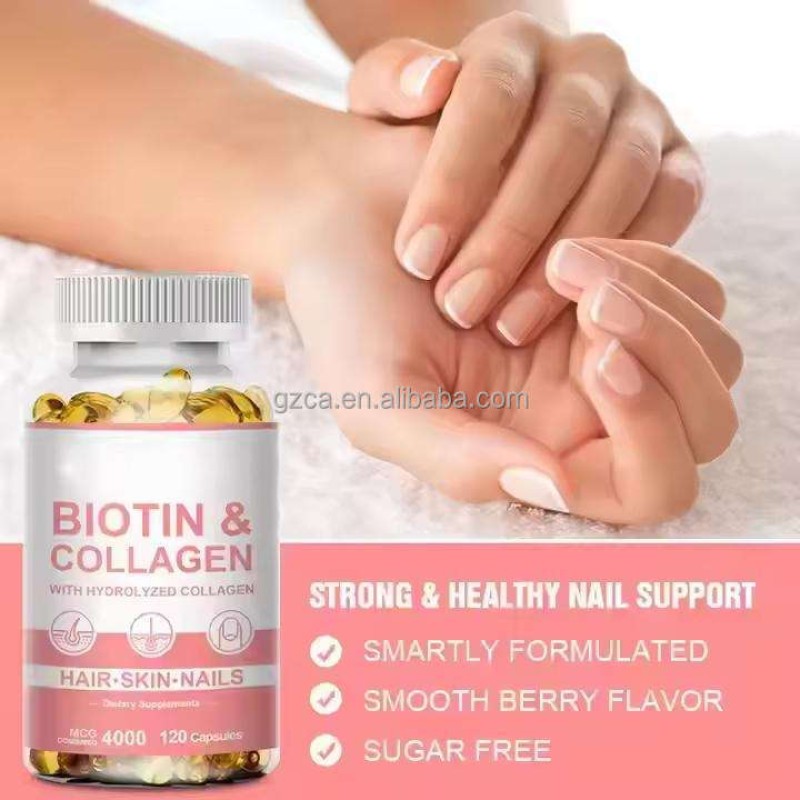 Biotin Collagen Supplement Manufacturer - Softgel Hair Skin Nails
