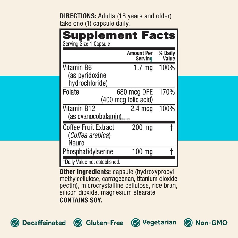Brain Supplement Supplier - B6 B12 Phosphatidylserine Neurofactor